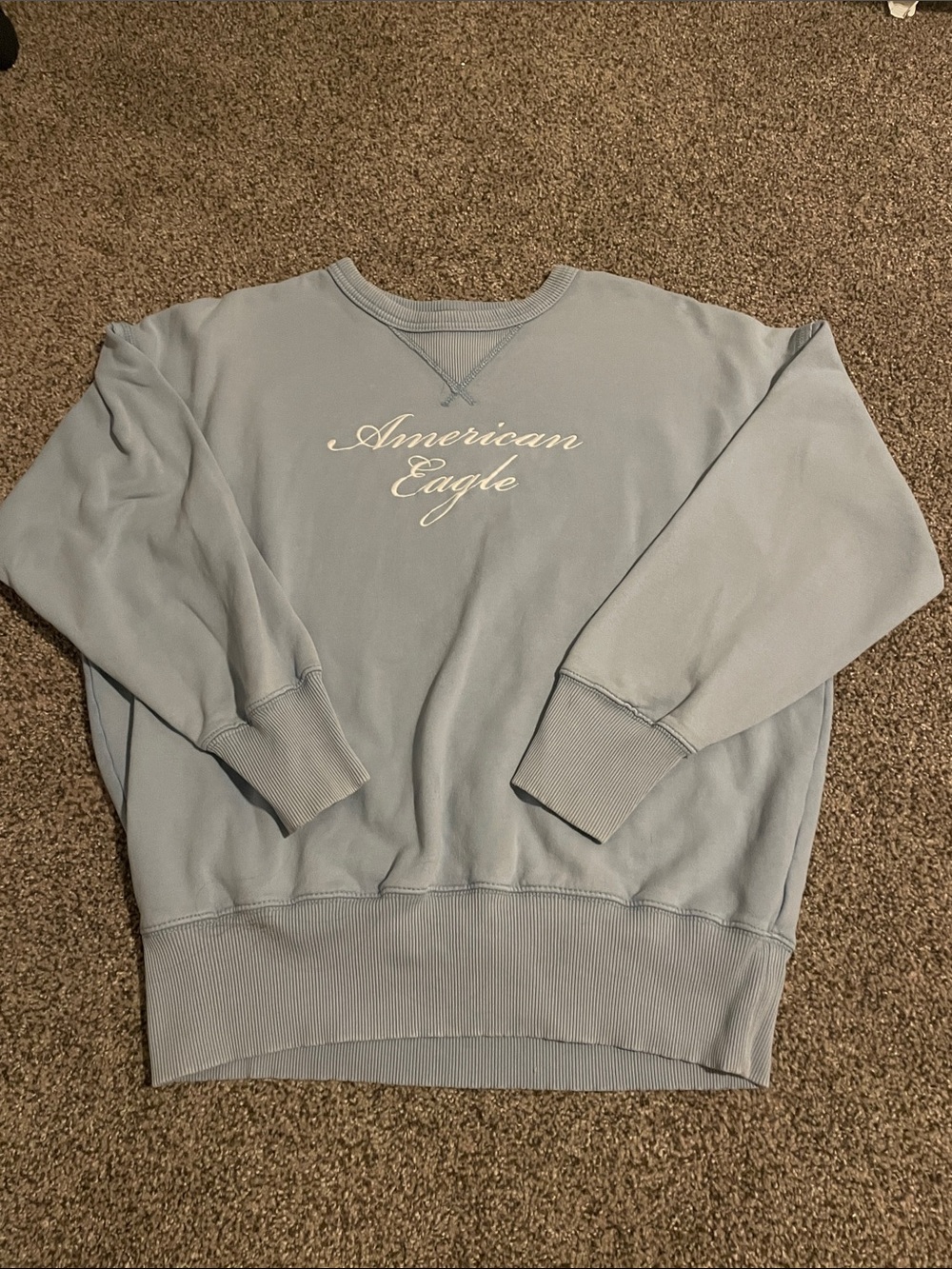 American Eagle Outfitters Powder Blue Crewneck Sweatshirt